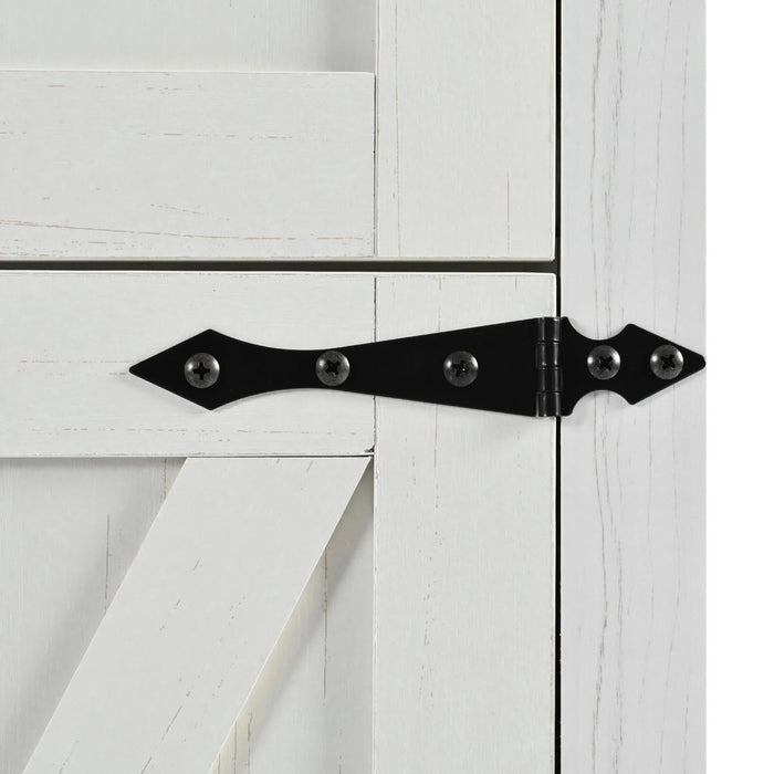 K&K 53.5''Farmhouse Kitchen Island with Power Outlet, Kitchen Storage Island with Drop Leaf, Spice Rack and Drawer, Rolling Kitchen Cart on Wheels, for Home, Kitchen and Dining Room, White Default -DTYStore