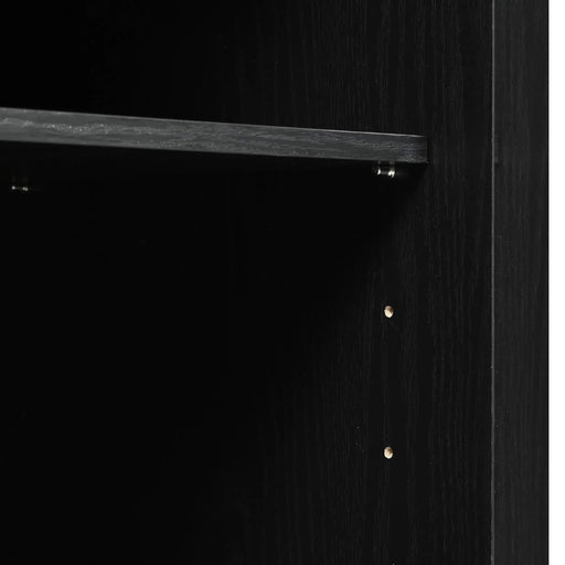 K&K 53.7' Farmhouse Kitchen Island with Power Outlet, 2 Sliding Barn Door Kitchen Storage Island with Drop Leaf, Spice Rack Rolling Kitchen Cart on Wheels, for Home, Kitchen and Dining Room, Black Default -DTYStore