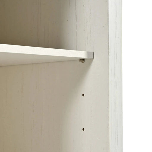 K&K 53.7' Farmhouse Kitchen Island with Power Outlet, 2 Sliding Barn Door Kitchen Storage Island with Drop Leaf, Spice Rack Rolling Kitchen Cart on Wheels, for Home, Kitchen and Dining Room, White Default -DTYStore