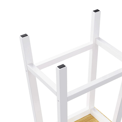 K&K 53inch Large Kitchen Island with 2 Bar Stools, Power Outlet,Door Internal Storage Rack, Kitchen Storage Cart on 5 Wheels with Drop Leaf, 5 Open Side Racks, 3 Drawers, for Kitchen,Dining Room,White Default -DTYStore