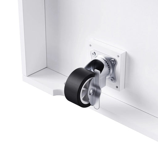 K&K 53inch Large Kitchen Island with Drop Leaf, Power Outlet, Door Internal Storage Rack, Rolling Kitchen Cart on 5 Wheels with 5 Open Side Racks for Kitchen, Dining Room,White(Not include bar stools) Default -DTYStore