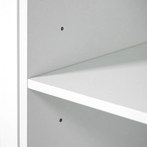 K&K 54.9' Kitchen Island with Drop Leaf, Power Outlet, Kitchen Storage Cart with 4 Door Shelves, Cross Barn Doors & Visual Glass Door, Rolling Kitchen Island on 4 Wheels for Kitchen, Dining Room,White Default -DTYStore