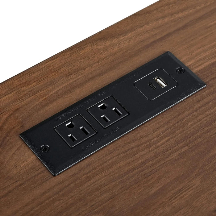 K&K 55.5' Farmhouse Kitchen Island with Drop Leaf, Kitchen Storage Island with Barn Door, Power Outlet, Rolling Kitchen Cart on Wheels with Spice Rack, for Home, Kitchen, Dining Room, White Default -DTYStore