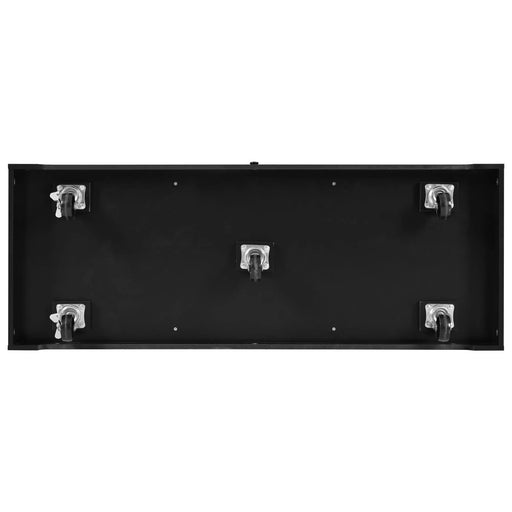 K&K 55.7'' Large Kitchen Island with 2 Drop Leaf,, Rolling Kitchen Cart on 5 Wheels with Power Outlet, Folding Storage Dining Table with Spice & Towel Rack , 3 Drawers, for Kitchen, Dining Room,Black Default -DTYStore