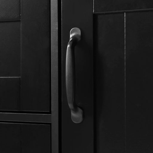 K&K 55.7'' Large Kitchen Island with 2 Drop Leaf,, Rolling Kitchen Cart on 5 Wheels with Power Outlet, Folding Storage Dining Table with Spice & Towel Rack , 3 Drawers, for Kitchen, Dining Room,Black Default -DTYStore