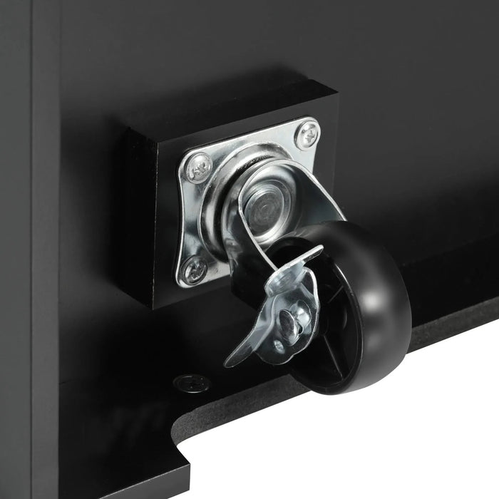 K&K 55.7'' Large Kitchen Island with 2 Drop Leaf,, Rolling Kitchen Cart on 5 Wheels with Power Outlet, Folding Storage Dining Table with Spice & Towel Rack , 3 Drawers, for Kitchen, Dining Room,Black Default -DTYStore