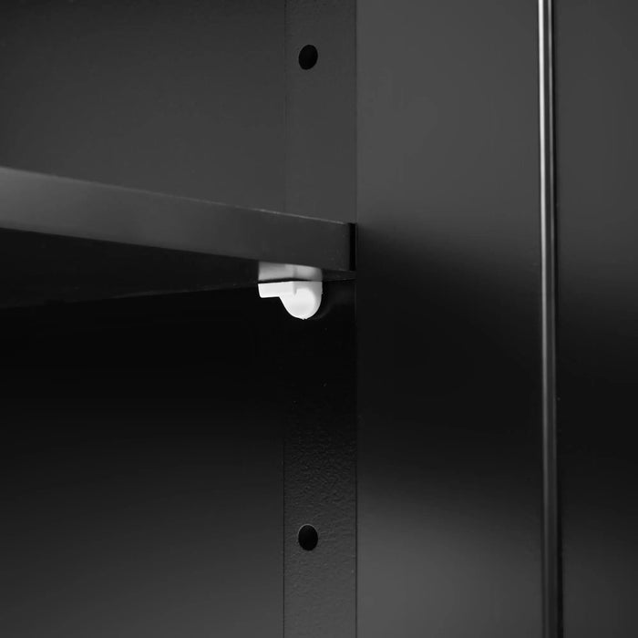 K&K 55.7'' Large Kitchen Island with 2 Drop Leaf,, Rolling Kitchen Cart on 5 Wheels with Power Outlet, Folding Storage Dining Table with Spice & Towel Rack , 3 Drawers, for Kitchen, Dining Room,Black Default -DTYStore