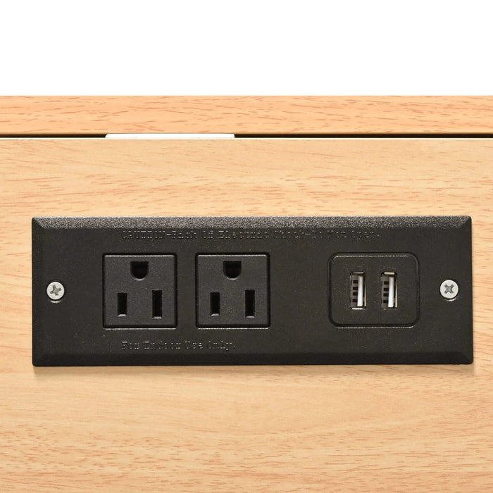 K&K 55.7'' Large Kitchen Island with 2 Drop Leaf,, Rolling Kitchen Cart on 5 Wheels with Power Outlet, Folding Storage Dining Table with Spice & Towel Rack , 3 Drawers, for Kitchen, Dining Room,White Default -DTYStore