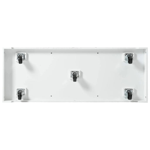 K&K 55.7'' Large Kitchen Island with 2 Drop Leaf,, Rolling Kitchen Cart on 5 Wheels with Power Outlet, Folding Storage Dining Table with Spice & Towel Rack , 3 Drawers, for Kitchen, Dining Room,White Default -DTYStore