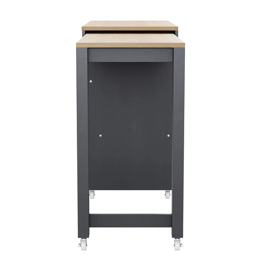 K&K 74.5 inch Kitchen Island with Extendable Dining Table , Rolling Kitchen Island on Wheels with Spice Rack and 2 Drawers, Kitchen Storage Cart with 4 Door Cabinet, for Kitchen, Dining Room, Grey Default -DTYStore