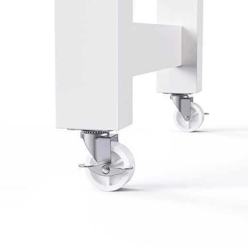 K&K 74.5 inch Kitchen Island with Extendable Dining Table , Rolling Kitchen Island on Wheels with Spice Rack and 2 Drawers, Kitchen Storage Cart with 4 Door Cabinet, for Kitchen, Dining Room, White Default -DTYStore