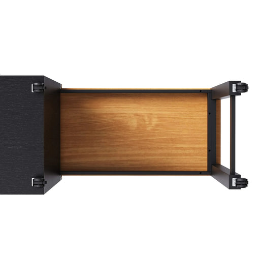 K&K 74.8' Kitchen Island with Extendable Dining Table, Kitchen Storage Cart with 3 Drawers, Power Outlet, Rolling Kitchen Island on Wheels with Spice Rack and 2 Door Cabinet, for Kitchen, Black Default -DTYStore