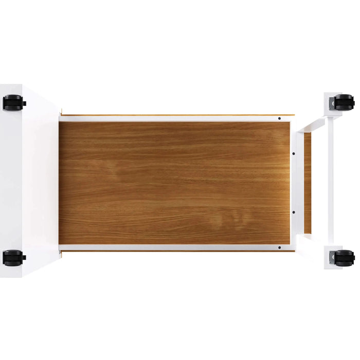 K&K 74.8' Kitchen Island with Extendable Dining Table, Kitchen Storage Cart with 3 Drawers, Power Outlet, Rolling Kitchen Island on Wheels with Spice Rack and 2 Door Cabinet, for Kitchen, White Default -DTYStore