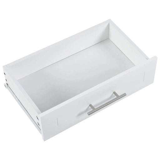 K&K Fluted Kitchen Island with Trash Can Storage Cabinet, Power Outlet, Internal Storage Rack, Rolling Kitchen Islands on 5 Wheels with 3 Drawer, 3 Open Side Racks for 10 Gallon Garbage Bin, White Default -DTYStore