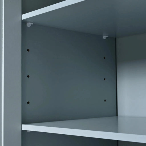 K&K Kitchen Island with Foldable Counter Top, Kitchen Storage Cart with Slide-Out Shelf, Towel Rack and Drawer, Rolling Kitchen Cart on Wheels, for Kitchen, Living Room, Dining Room, Grey Blue Default -DTYStore