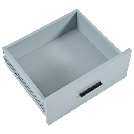 K&K Kitchen Island with Foldable Counter Top, Kitchen Storage Cart with Slide-Out Shelf, Towel Rack and Drawer, Rolling Kitchen Cart on Wheels, for Kitchen, Living Room, Dining Room, Grey Blue Default -DTYStore