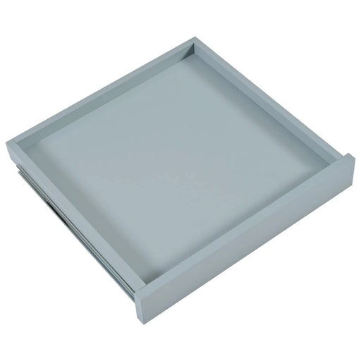 K&K Kitchen Island with Foldable Counter Top, Kitchen Storage Cart with Slide-Out Shelf, Towel Rack and Drawer, Rolling Kitchen Cart on Wheels, for Kitchen, Living Room, Dining Room, Grey Blue Default -DTYStore