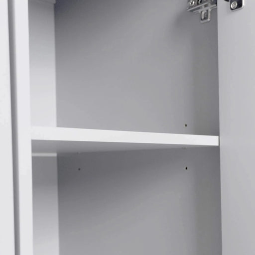 K&K Kitchen Island with Trash Can Storage Cabinet, Kitchen Cart with Drop Leaf, Spice Rack, Towel Rack and Drawer, Rolling Kitchen Island on Wheels with Adjustable Shelf, Grey Default -DTYStore