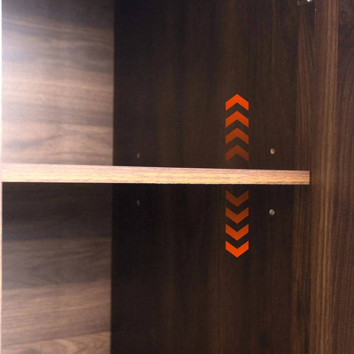 K&K Kitchen Island with Trash Can Storage Cabinet, Kitchen Cart with Drop Leaf, Spice Rack, Towel Rack and Drawer, Rolling Kitchen Island on Wheels with Adjustable Shelf, Walnut Brown Default -DTYStore