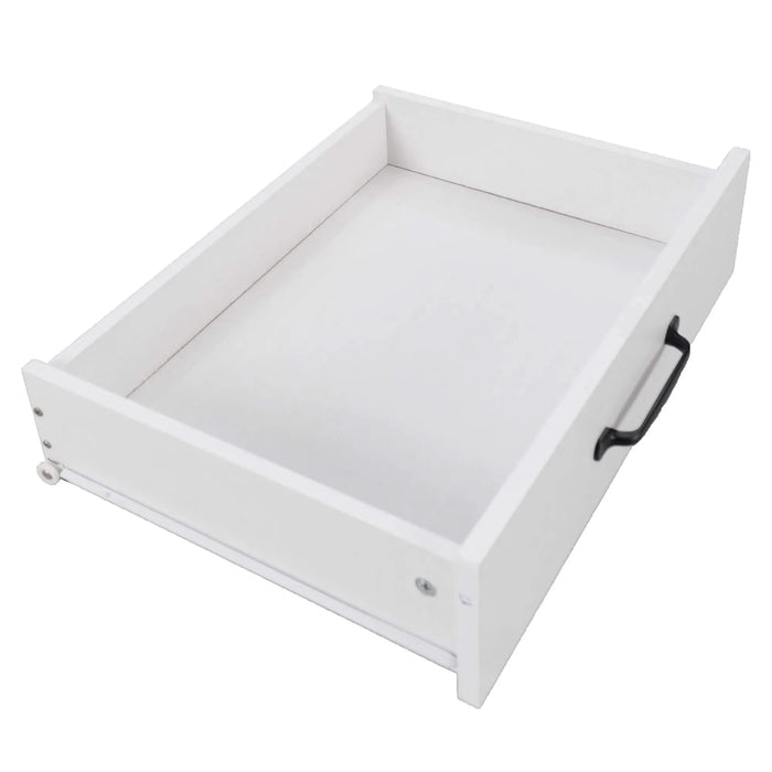 K&K Kitchen Island with Trash Can Storage Cabinet, Kitchen Cart with Drop Leaf, Spice Rack, Towel Rack and Drawer, Rolling Kitchen Island on Wheels with Adjustable Shelf, White Default -DTYStore