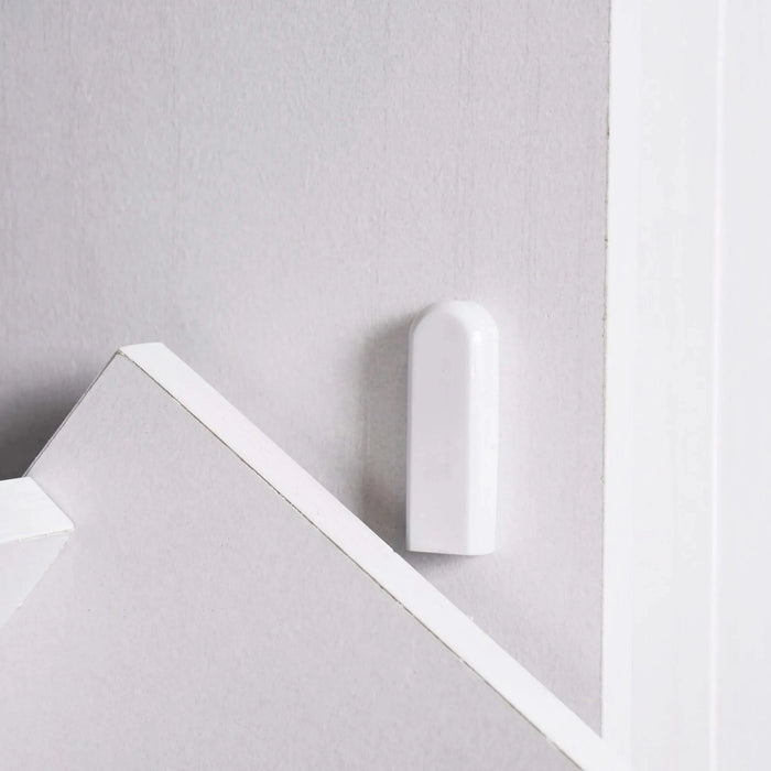 K&K Kitchen Island with Trash Can Storage Cabinet, Kitchen Cart with Drop Leaf, Spice Rack, Towel Rack and Drawer, Rolling Kitchen Island on Wheels with Adjustable Shelf, White Default -DTYStore