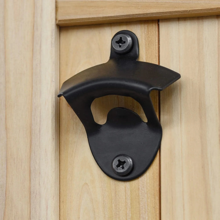 K&K Outdoor Kitchen Island, Rolling Bar Cart & Storage Cabinet, Farmhouse Solid Wood Outdoor Grill Table with Stainless Steel Top, Spice Rack , Towel Rack for Kitchen & BBQ , Natural Default -DTYStore