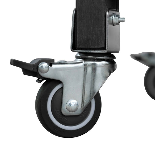 K&K Outdoor Kitchen Island, Rolling Bar Cart & Storage Cabinet, Farmhouse Solid Wood Outdoor Grill Table with Stainless Steel Top, Spice Rack , Towel Rack for Kitchen & Barbecue, Black Default -DTYStore