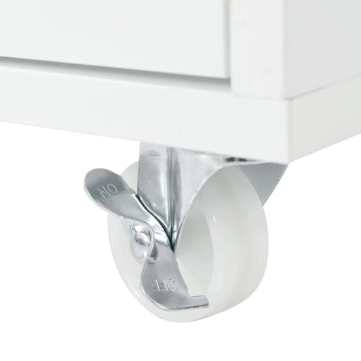 K&K Rolling Kitchen Island With Extended Table, Kitchen island on Wheels with LED Lights,Power Outlets and 2 Fluted Glass Doors, Kitchen Island with a Storage Compartment and Side 3 Open Shelves,White Default -DTYStore