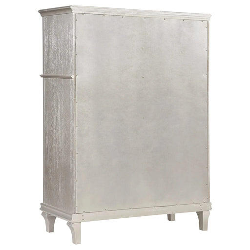 Katerina Ivory/Silver Oak 5-piece Queen Platform Bedroom Set Default -DTYStore