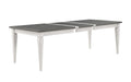 Katia Rustic Gray & Weathered White Finish Dining Table W/Leaf Default -DTYStore