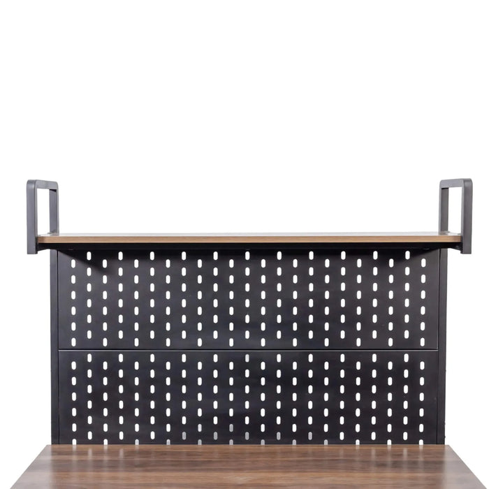 Kitchen Bakers Rack with Door, Microwave Oven Stand, Utility Storage Shelf, Durable Kitchen Organizer for Small Spaces Default -DTYStore