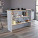 Kitchen Bar Dayton, Kitchen, White / Light Pine Default -DTYStore