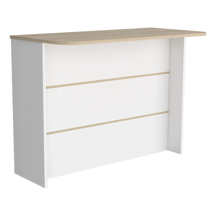 Kitchen Bar Dayton, Kitchen, White / Light Pine Default -DTYStore