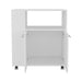 Kitchen Cart, 2 Doors, 3 Shelves, 4 Wheels Default -DTYStore