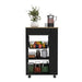 Kitchen Cart Sonex, Kitchen, Black / Light Oak Default -DTYStore