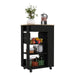 Kitchen Cart Sonex, Kitchen, Black / Light Oak Default -DTYStore