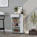 Kitchen Cart Sonex, Kitchen, White / Light Oak Default -DTYStore