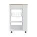 Kitchen Cart Sonex, Kitchen, White / Light Oak Default -DTYStore