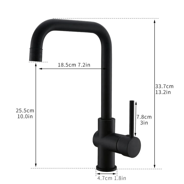 Kitchen Faucet Single Handle 1 Hole Kitchen Sink Faucets - DTY Store