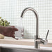 Kitchen Faucet Single Handle Stainless Steel,Commercial Single Hole Kitchen Sink Faucet,Modern One Hole Bar Sink Faucet - DTY Store