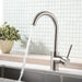 Kitchen Faucet Single Handle Stainless Steel,Commercial Single Hole Kitchen Sink Faucet,Modern One Hole Bar Sink Faucet Default   DTYStore