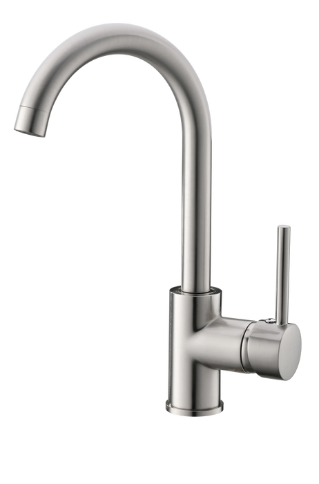 Kitchen Faucet Single Handle Stainless Steel,Commercial Single Hole Kitchen Sink Faucet,Modern One Hole Bar Sink Faucet - DTY Store