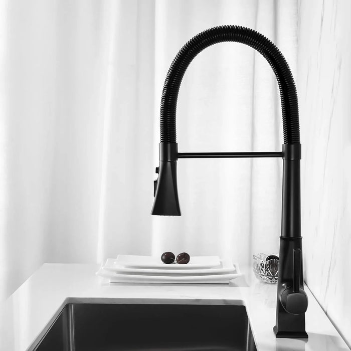 Kitchen Faucet with Pull Down Sprayer Default -DTYStore