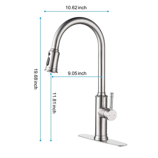 Kitchen Faucet with Pull Out Spraye Default -DTYStore