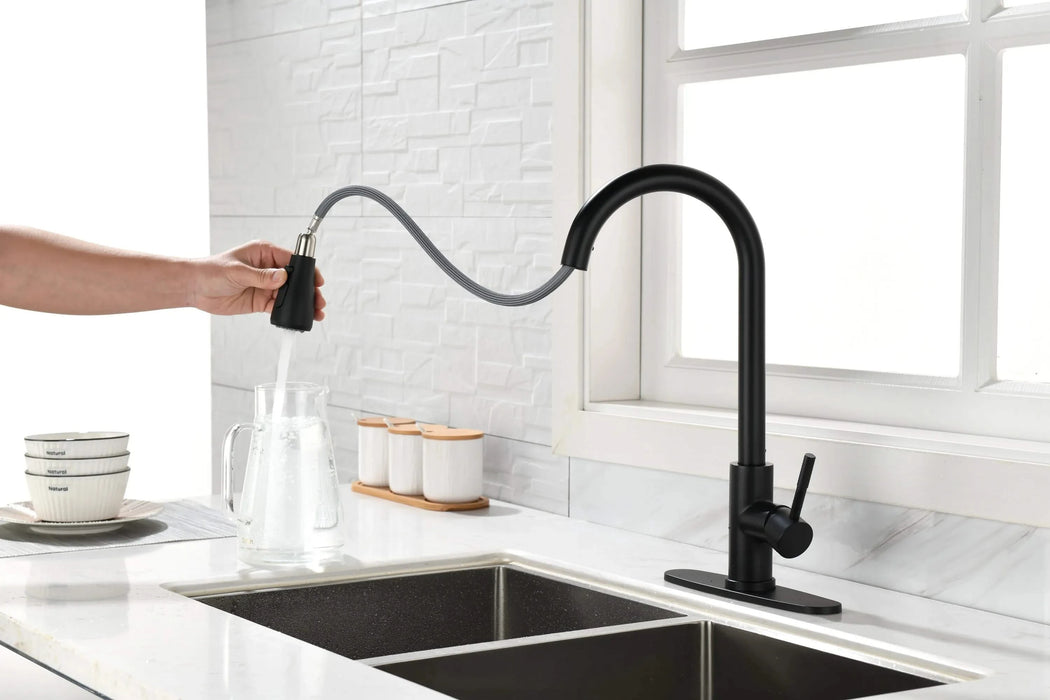 Kitchen Faucet with Pull Out Spraye Default -DTYStore