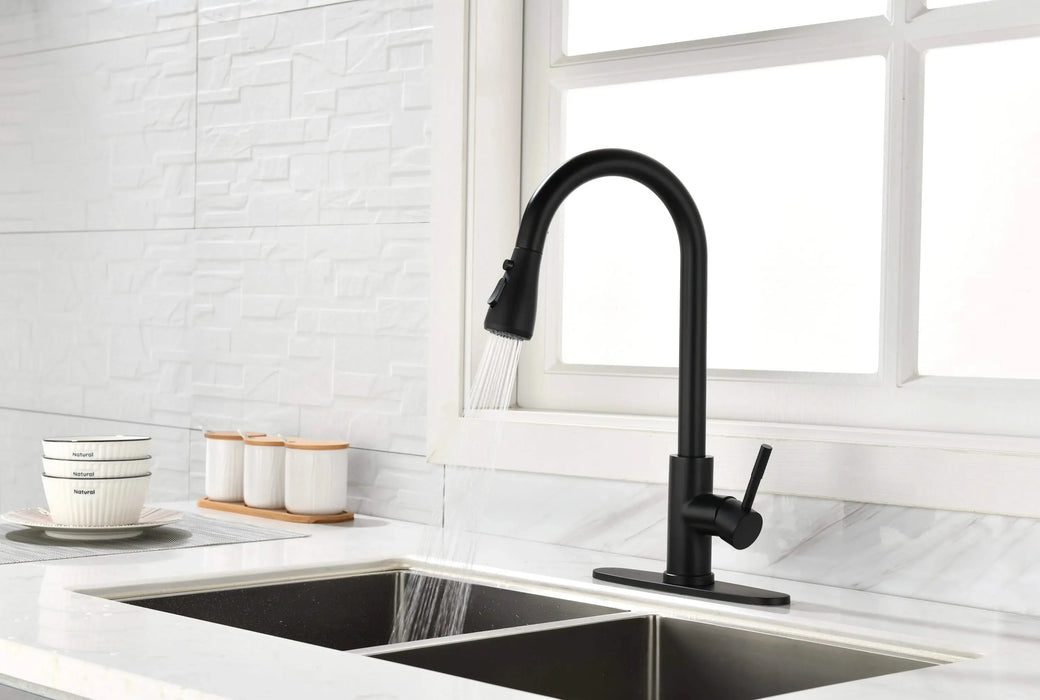 Kitchen Faucet with Pull Out Spraye Default -DTYStore