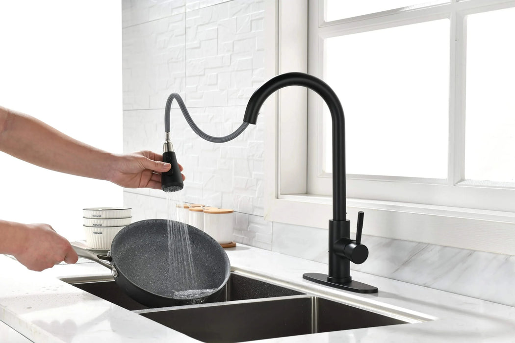 Kitchen Faucet with Pull Out Spraye Default -DTYStore