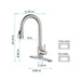 Kitchen Faucet with Pull Out Spraye- DTY Store