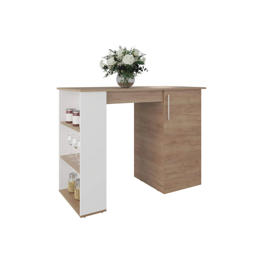 Kitchen Island, 1 Door, 5 Shelves Default -DTYStore