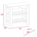 Kitchen Island 37' H, Two Open Storage Shelves, One Drawer, Four Legs,Towel Hanger, Black / Light Oak Default -DTYStore